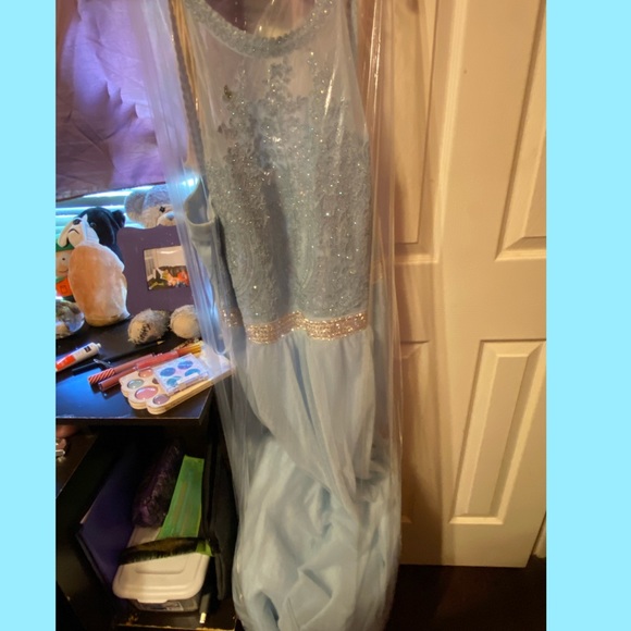 BABY BLUE PLUS PROM DRESS (MEET UP AND CASH ONLY IN PLANO TEXAS) - Picture 3 of 3